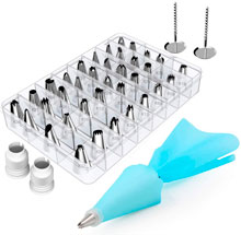 Kootek 42 Pieces Cake Decorating Kits Supplies with Numbered Tips, Silicone Pastry Bags