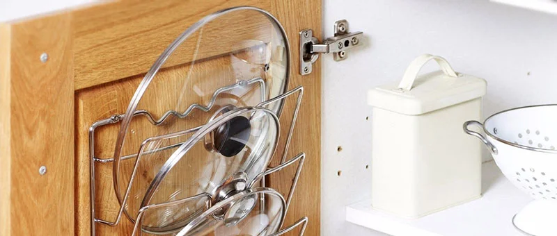 attaching hooks to the inside part of your cabinet doors