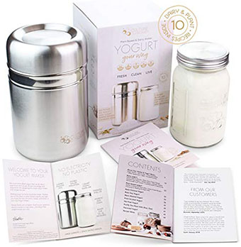Country Trading Stainless Steel Yogurt Maker - Best for personal use