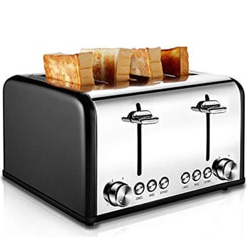 CUISIBOX Stainless Steel Toaster - Best four-slice toaster